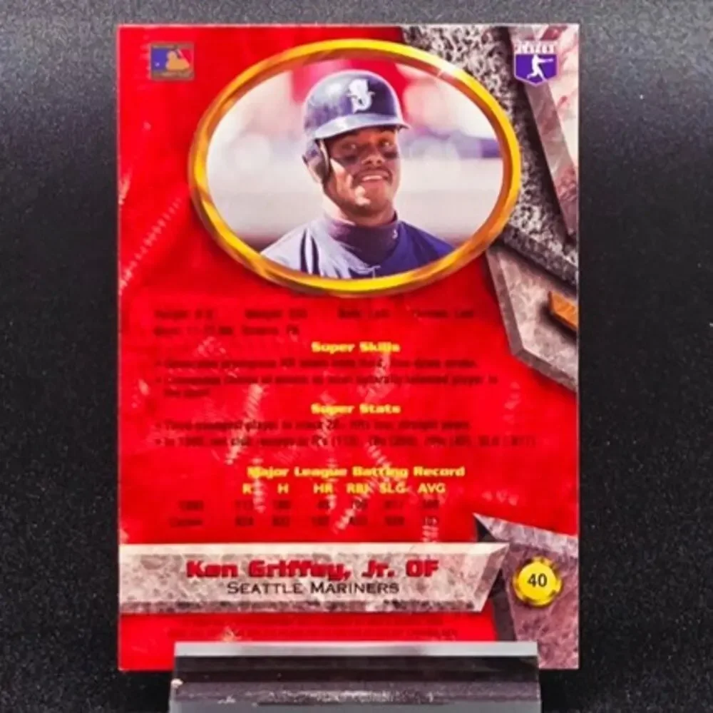 Ken Griffey Jr Bowman's Best Prizm Stars 107/149 Seattle Mariners Star HOF - Picture 8 of 8